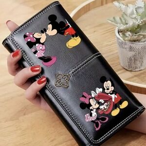 Black Mickey & Minnie Mouse Wallet